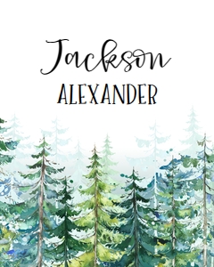 Custom Forest Scene Evergreen Conifer design preview