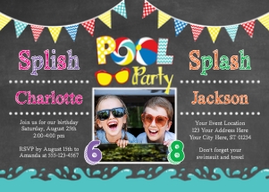 Pool Party Invitation (PO1008JW): Pool Party Invitation (PO1008JW)