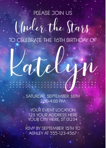 Galaxy Invitation (GA1008PN) design preview