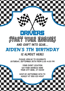 Racing Invitation (RC1008BN): Racing Invitation (RC1008BN)