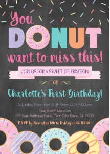 Donut Invitation (DO1008CN): Donut Invitation (DO1008CN)