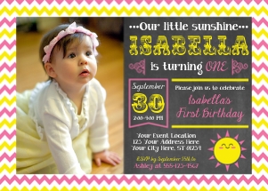Sunshine Invitation (U1008CW) design preview
