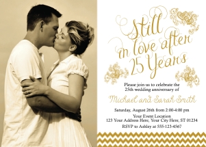 Anniversary Invitation (AN0208GW) design preview