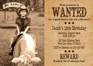 Western Invitation (WE1008WW) design preview