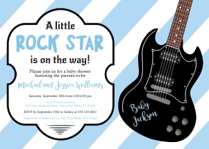 Rock Star Invitation (RO0408B) design preview