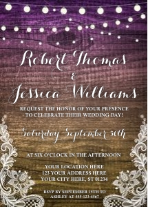 Wedding Invitation (RU2108PN) design preview