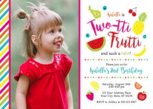 Twotti Frutti Invitation (TF1008WW) design preview
