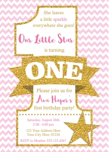 Twinkle Little Star Invitation (TW1008CN): Twinkle Little Star Invitation (TW1008CN)