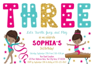 Gymnastics Invitation (GY1008HA): Gymnastics Invitation (GY1008HA)