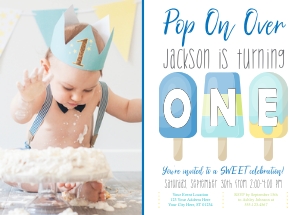 Popsicle Invitation (PP1008BW) design preview