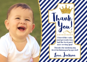 Prince Thank You Card (PE1014LW) design preview