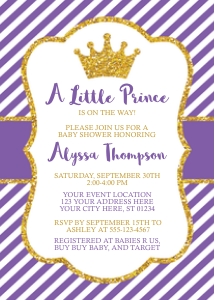 Prince Invitation (PE0408PG) design preview