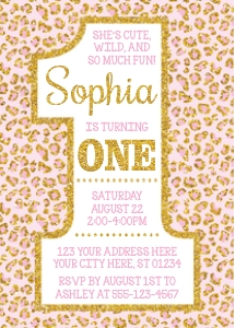 Cheetah Invitation 1 (CT10081N2): Cheetah Invitation 1 (CT10081N2)