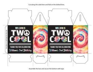 Two Cool Party Favor Box (TO1024PR) design preview