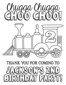 Train Coloring Page (TR1003C) design preview