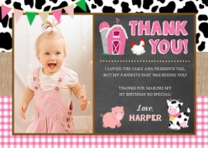 Farm Thank You Card (FA1014PW) design preview