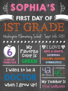First Day of School Poster 18x24 (CB0311FR) design preview