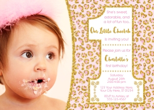 Cheetah Invitation (CT10081W2): Cheetah Invitation (CT10081W2)