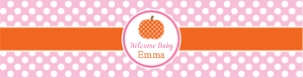 Pumpkin Water Bottle Labels 1 (PU0416O): Pumpkin Water Bottle Labels (PU0416O)