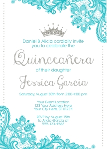 Quinceanera Invitation (QU1008AN2): Quinceanera Invitation (QU1008AN2)