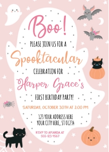 Halloween Invitation (HA1008GN) design preview