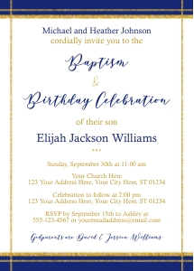 Baptism Invitation (BL0708EN) design preview