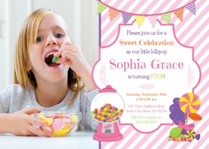 Candy Invitation (CA1008PW): Candy Invitation (CA1008PW)
