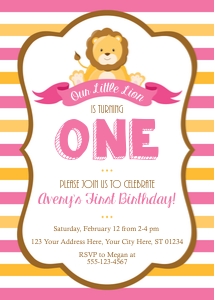 Lion Invitation (LI1008PN): Lion Invitation (LI1008PN)