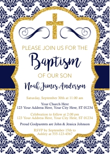 Baptism Invitation (NV0708DN) design preview