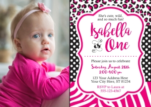 Zebra Invitation (ZE1008HW) design preview