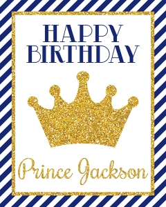 Prince Party Sign (PE1010RH): Prince Party Sign (PE1010RH)