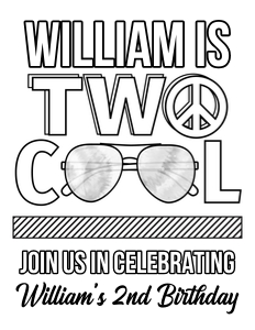 Two Cool Coloring Page (TO1008PN: Two Cool Coloring Page (TO1003P)