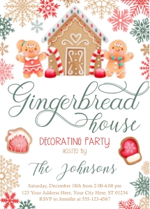 Gingerbread Invitation (GI1608RN) design preview