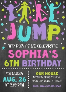Jump Invitation (JU1008CP) design preview