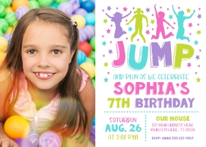 Jump Invitation (JU1008PW) design preview