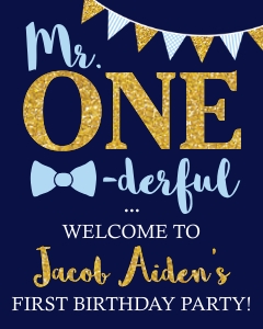 Mr. ONEderful Sign (MR1010NW) design preview