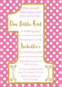 Pink and Gold Invitation (PI1008PN): Pink and Gold Invitation (PI1008PN)