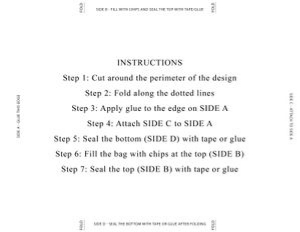 Chip Bag Instructions: Lumberjack Chip Bag (LJ1023R)