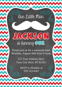 Mustache Invitation (MU1008CN): Mustache Invitation (MU1008CN)