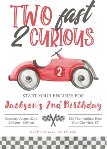 Two Fast 2 Curious Invitation (TS1008VR) design preview