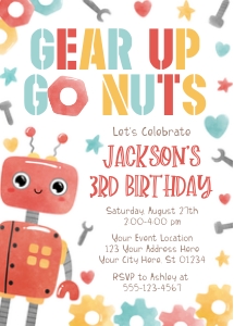 Robot Invitation (RB1008BB): Robot Invitation (RB1008BB)