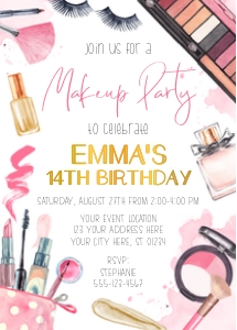 Spa Invitation (SY1008WN) design preview
