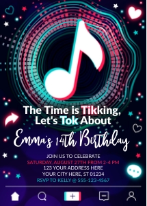 Music App Invitation (TI1008MN) design preview
