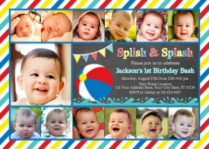 Pool Party Invitation (PO1008TC) design preview