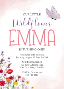 Wildflower Invitation (WF1008BN): Wildflower Invitation (WF1008BN)