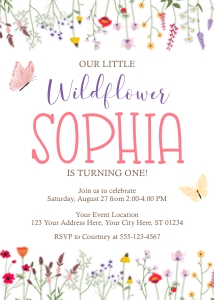 Wildflower Invitation (WF1008RN): Wildflower Invitation (WF1008RN)