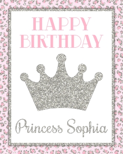 Cheetah Party Sign (CT1010SH): Cheetah Party Sign (CT1010SH)
