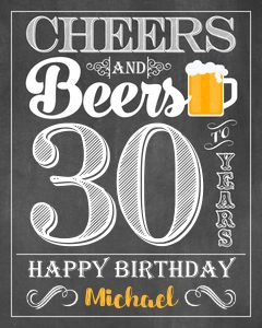 Cheers and Beers 16x20 Poster (CH1011C3): Cheers and Beers Poster (CH1011C3)