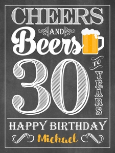 Cheers and Beers 18x24 Poster (CH1011C3): Cheers and Beers Poster (CH1011C3)