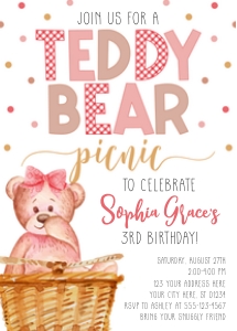 Teddy Bear Invitation (TD1008PG2) design preview